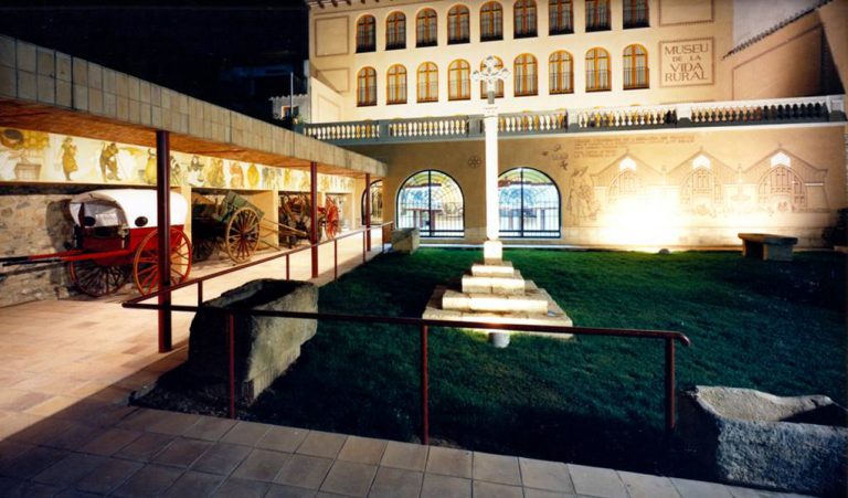 Fotografia del jardí del Museu de la Vida Rural.