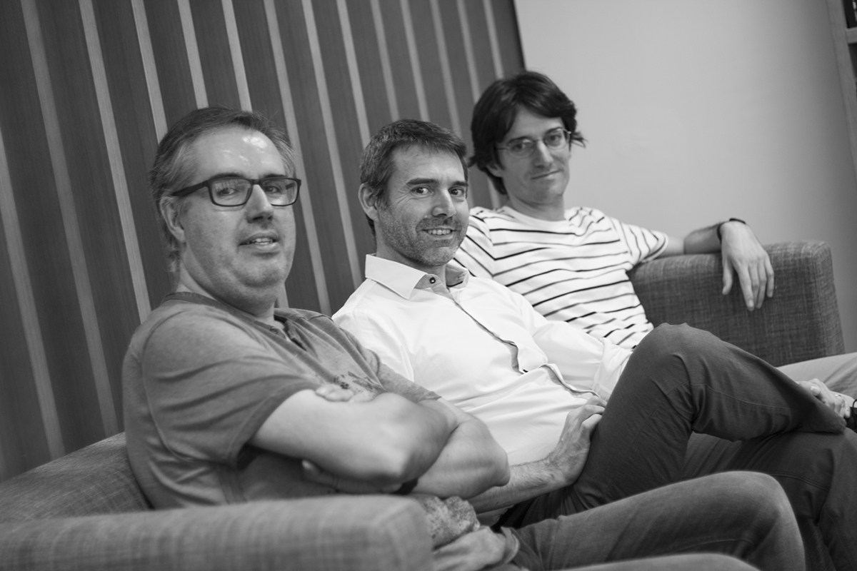 Oriol Magrinyà, Jordi Raventós i Raül Garrigasait.